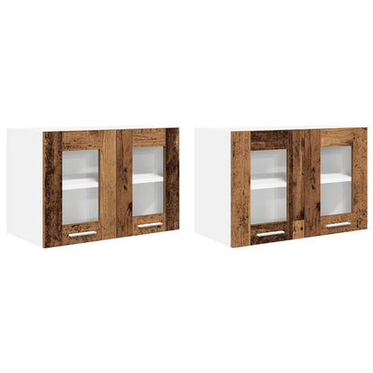 Armadio pensile con porta 2 pcs Legno vecchio 60 x 31 x 40 cm | homemem39