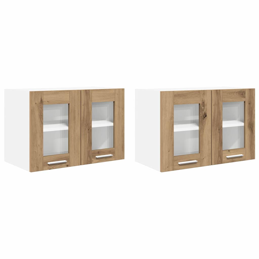 Armadio pensile Riga 2 pcs Rovere artigianale 60 x 31 x 40 cm | homemem39