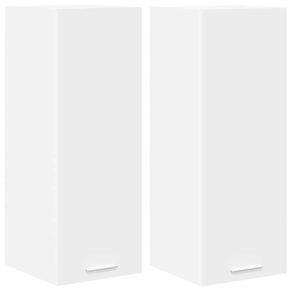 Armadio pensile 2 pcs Bianco 30 x 31 x 80 cm Legno multistrato | homemem39