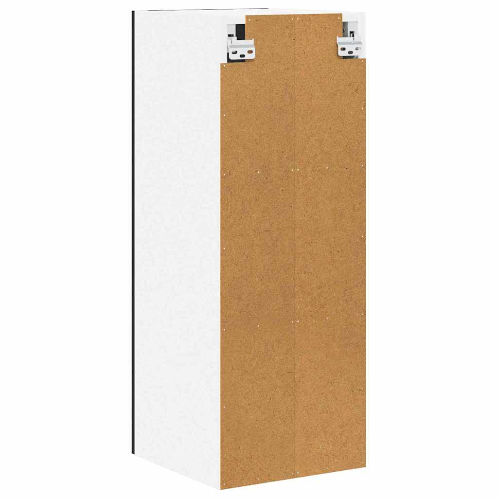 Armadio pensile con porta Rovere Nero e Bianco 30 x 31 x 80 cm | homemem39
