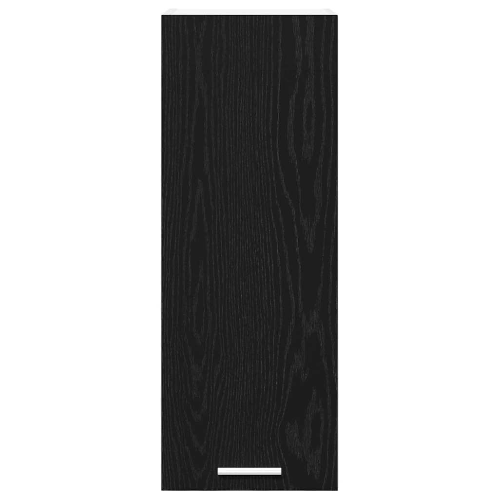Armadio pensile con porta Rovere Nero e Bianco 30 x 31 x 80 cm | homemem39