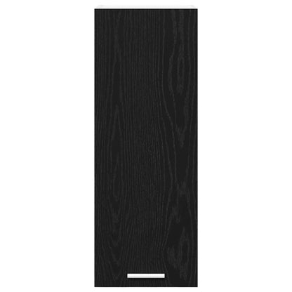 Armadio pensile con porta Rovere Nero e Bianco 30 x 31 x 80 cm | homemem39