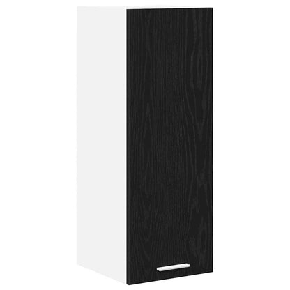 Armadio pensile 2 pcs Rovere Nero e Bianco 30 x 31 x 80 cm