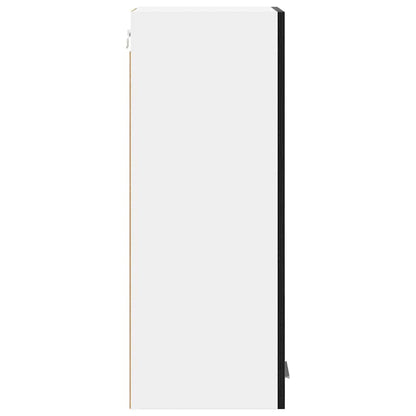 Armadio pensile 2 pcs Rovere Nero e Bianco 30 x 31 x 80 cm | homemem39