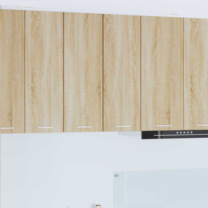 Armadio pensile 2 pcs Quercia Sonoma e Bianca 30 x 31 x 80 cm | homemem39