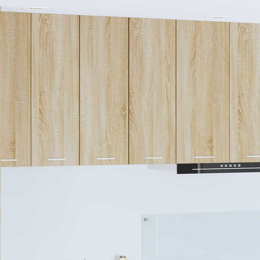 Armadio pensile 2 pcs Quercia Sonoma e Bianca 30 x 31 x 80 cm | homemem39