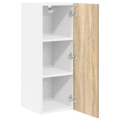 Armadio pensile 2 pcs Quercia Sonoma e Bianca 30 x 31 x 80 cm | homemem39