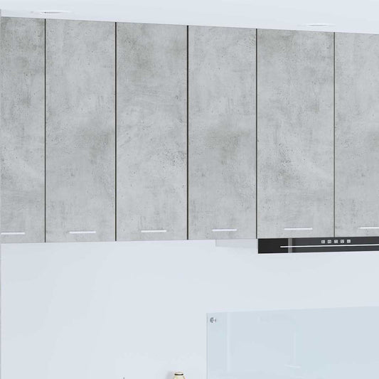 Armadio pensile 2 pcs Grigio Cemento e Bianco 30 x 31 x 80 cm | homemem39