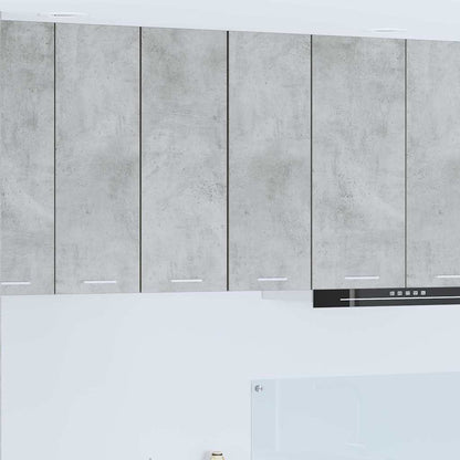 Armadio pensile 2 pcs Grigio Cemento e Bianco 30 x 31 x 80 cm