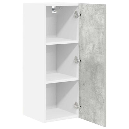 Armadio pensile 2 pcs Grigio Cemento e Bianco 30 x 31 x 80 cm