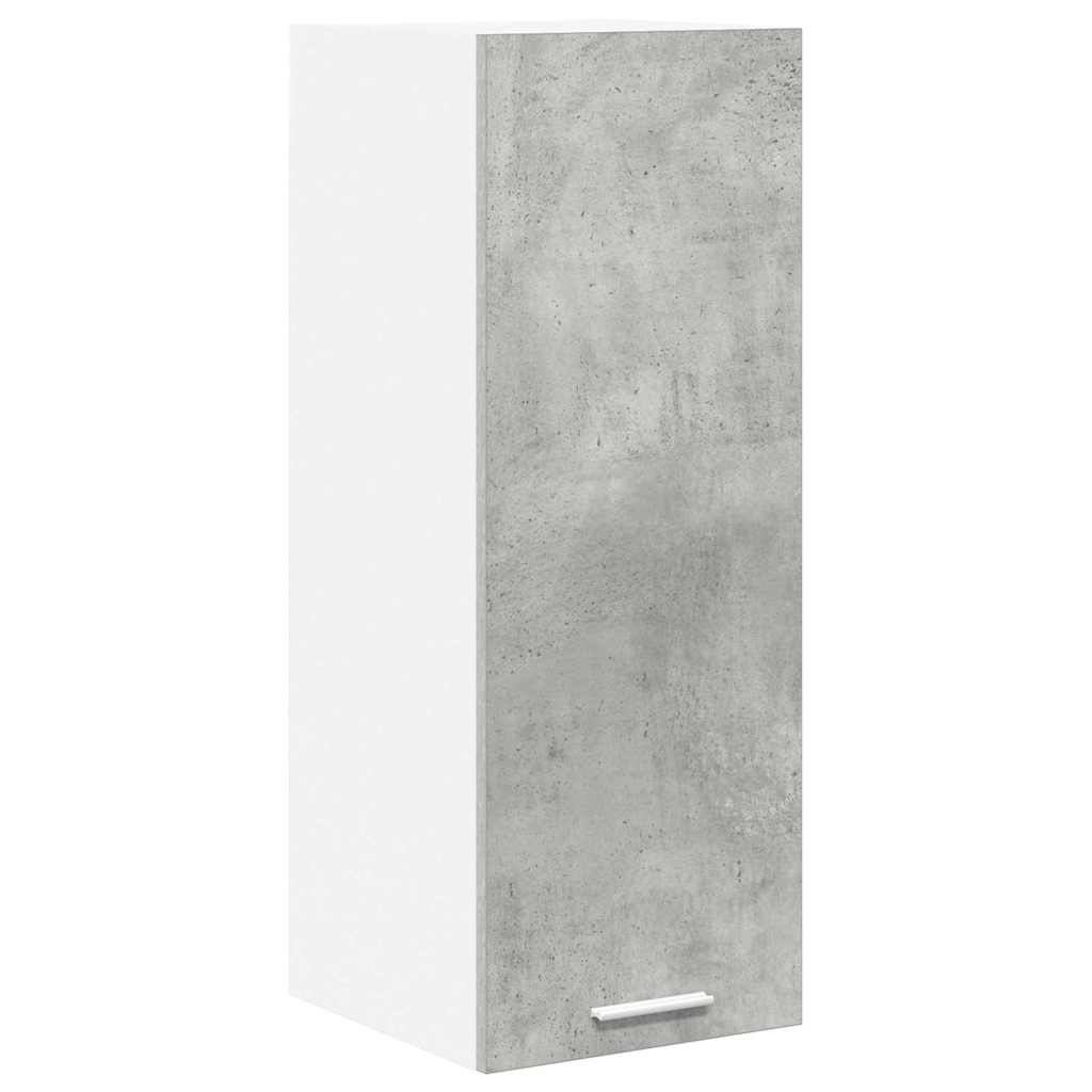 Armadio pensile 2 pcs Grigio Cemento e Bianco 30 x 31 x 80 cm