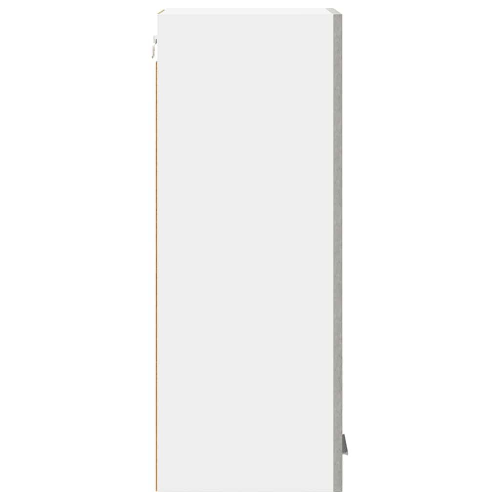 Armadio pensile 2 pcs Grigio Cemento e Bianco 30 x 31 x 80 cm