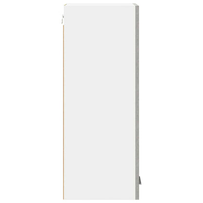 Armadio pensile 2 pcs Grigio Cemento e Bianco 30 x 31 x 80 cm