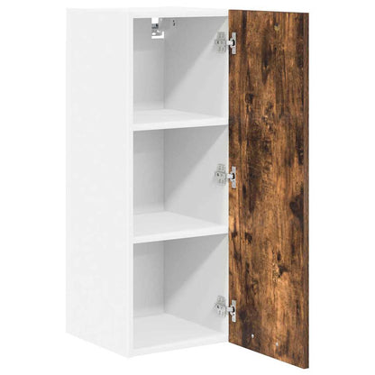 Armadio pensile Rovere Affumicato e Bianco 30 x 31 x 80 cm | homemem39