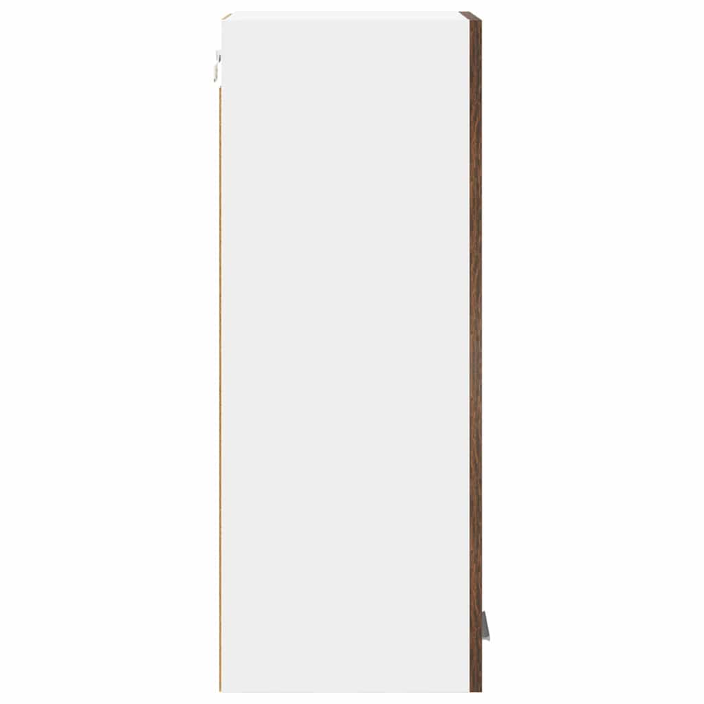 Armadio pensile Rovere Affumicato e Bianco 30 x 31 x 80 cm | homemem39