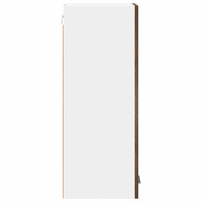 Armadio pensile con porta Riga 2 pcs Rovere Affumicato e Bianco | homemem39
