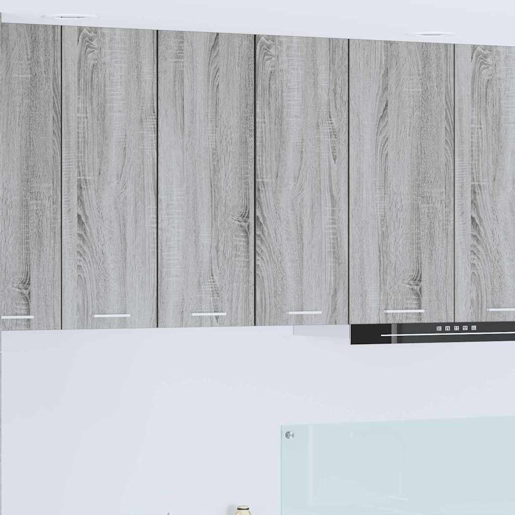 Armadio pensile Grigio Sonoma e Bianco 30 x 31 x 80 cm | homemem39