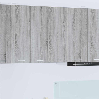 Armadio pensile Grigio Sonoma e Bianco 30 x 31 x 80 cm | homemem39