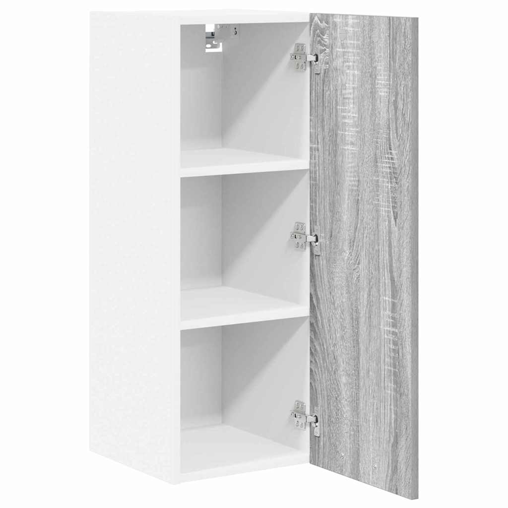 Armadio pensile Grigio Sonoma e Bianco 30 x 31 x 80 cm | homemem39