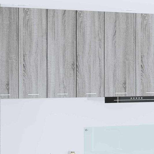 Armadio pensile 2 pcs Grigio Sonoma e Bianco 30 x 31 x 80 cm | homemem39