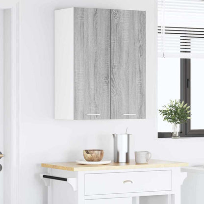 Armadio pensile 2 pcs Grigio Sonoma e Bianco 30 x 31 x 80 cm | homemem39