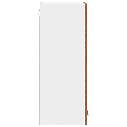 Armadio pensile con porta Legno Antico e Bianco 30 x 31 x 80 cm | homemem39