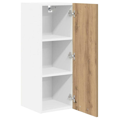 Armadio pensile Rovere Artigiano e Bianco 30 x 31 x 80 cm | homemem39