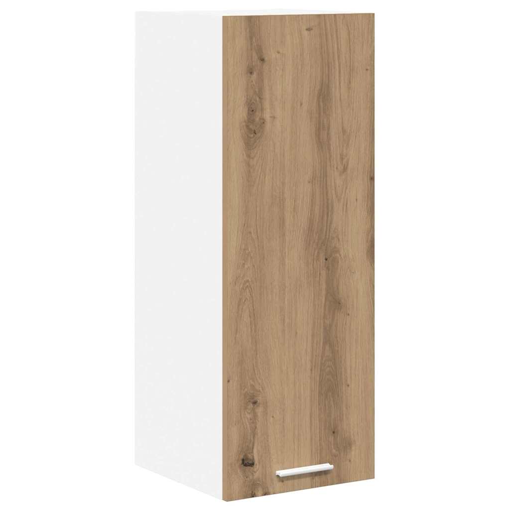 Armadio pensile 2 pcs Rovere Artigiano e Bianco 30 x 31 x 80 cm