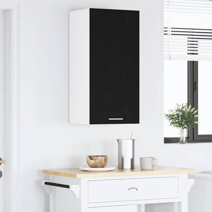 Armadio pensile Riga Rovere Nero e Bianco 40 x 31 x 80 cm | homemem39