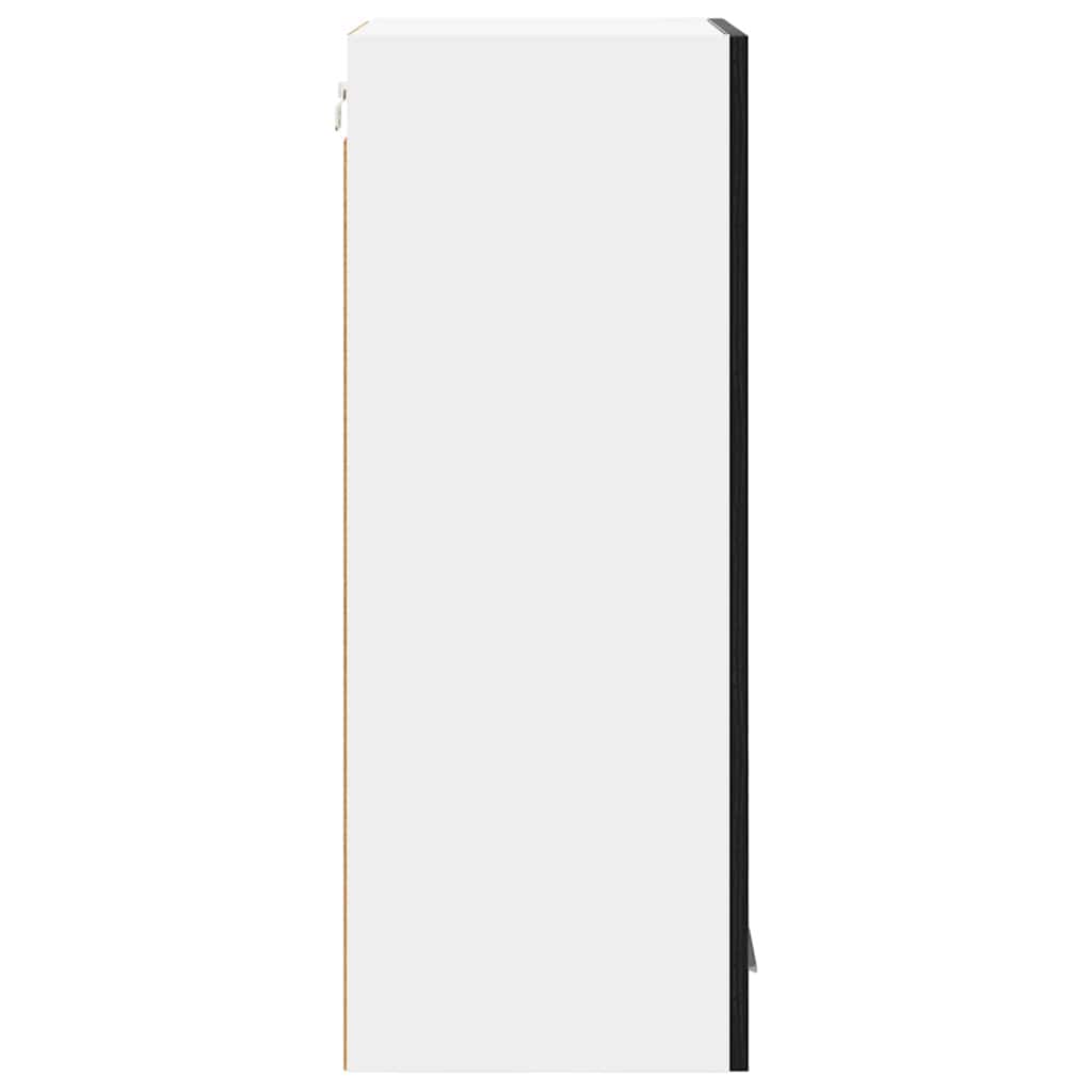 Armadio pensile Riga Rovere Nero e Bianco 40 x 31 x 80 cm | homemem39