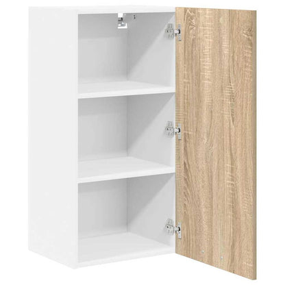 Armadio pensile Quercia Sonoma e Bianca 40 x 31 x 80 cm | homemem39