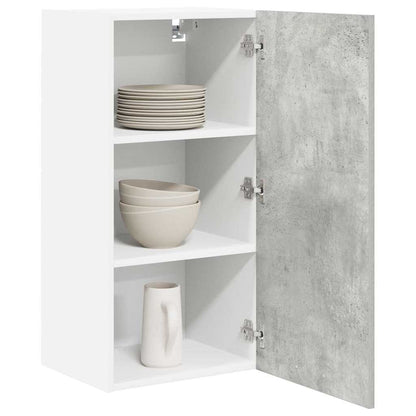 Armadio pensile Grigio Cemento e Bianco 40 x 31 x 80 cm | homemem39