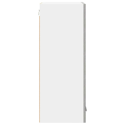 Armadio pensile Grigio Cemento e Bianco 40 x 31 x 80 cm