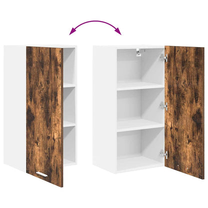 Armadio pensile Rovere Affumicato e Bianco 40 x 31 x 80 cm