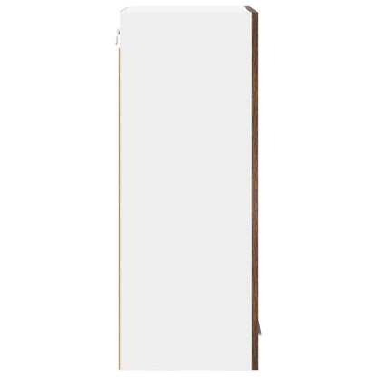 Armadio pensile Rovere Affumicato e Bianco 40 x 31 x 80 cm | homemem39