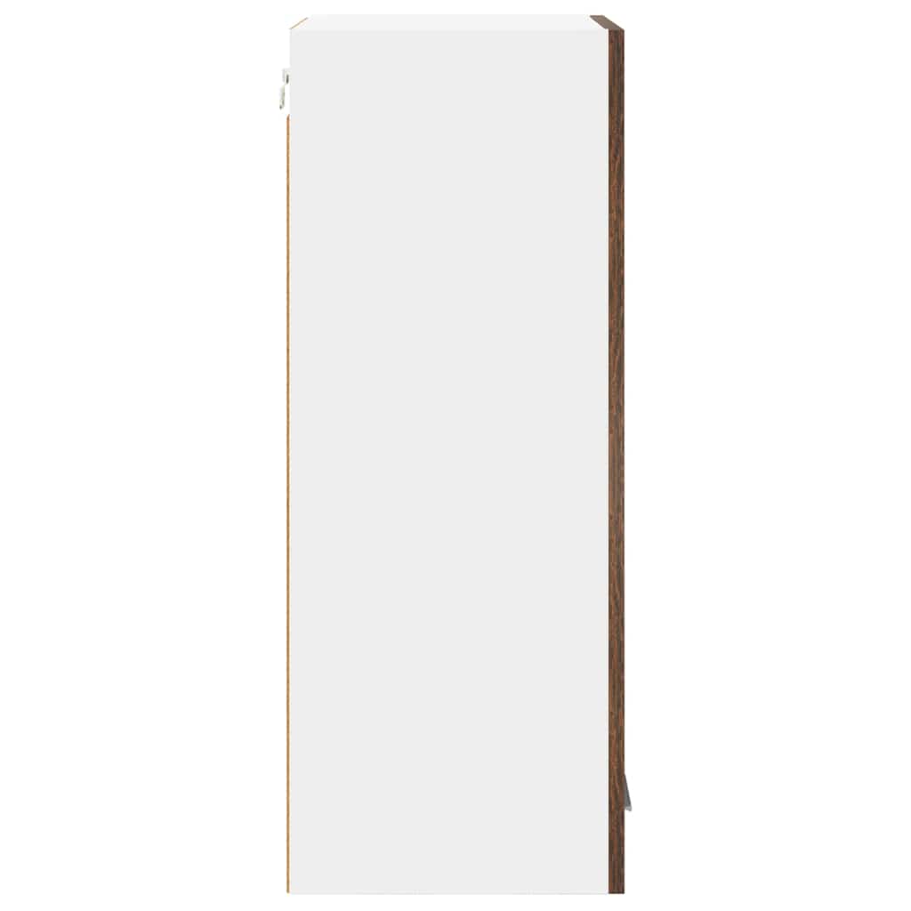 Armadio pensile Rovere Affumicato e Bianco 40 x 31 x 80 cm