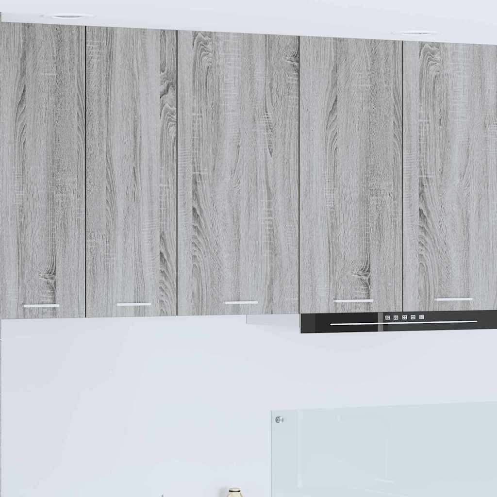 Armadio pensile Grigio Sonoma e Bianco 40 x 31 x 80 cm | homemem39