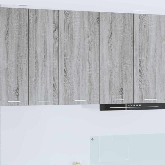 Armadio pensile Grigio Sonoma e Bianco 40 x 31 x 80 cm | homemem39