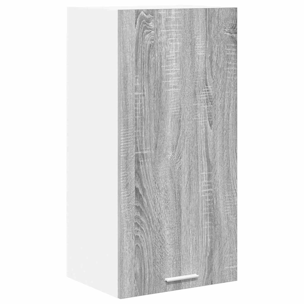 Armadio pensile Grigio Sonoma e Bianco 40 x 31 x 80 cm | homemem39