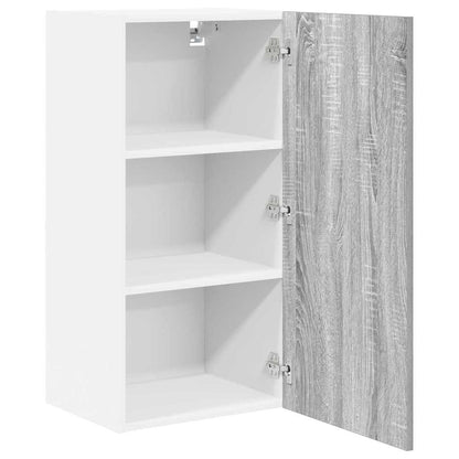Armadio pensile Grigio Sonoma e Bianco 40 x 31 x 80 cm