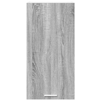 Armadio pensile Grigio Sonoma e Bianco 40 x 31 x 80 cm