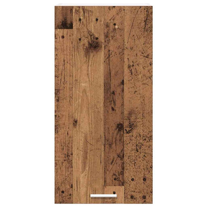 Armadio pensile con porta Legno Antico e Bianco 40 x 31 x 80 cm | homemem39
