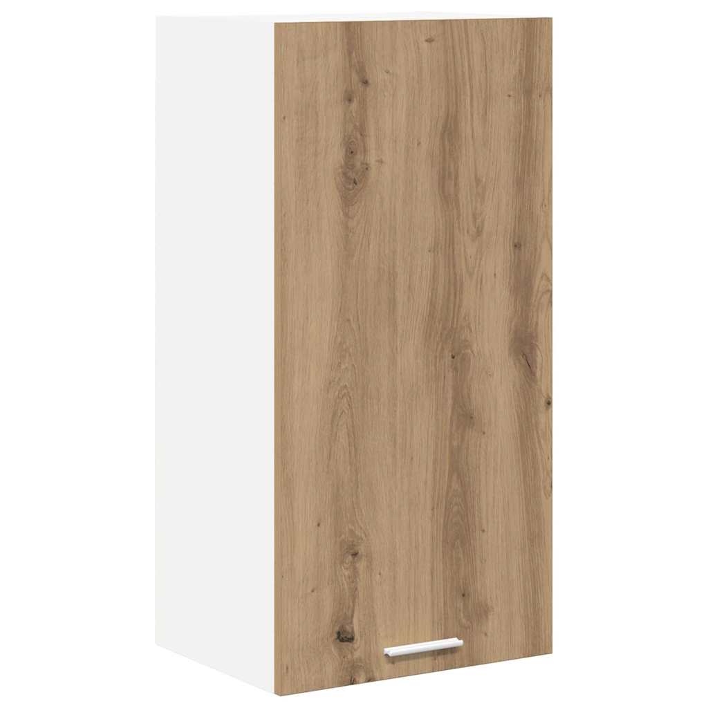 Armadio pensile Rovere Artigiano e Bianco 40 x 31 x 80 cm | homemem39