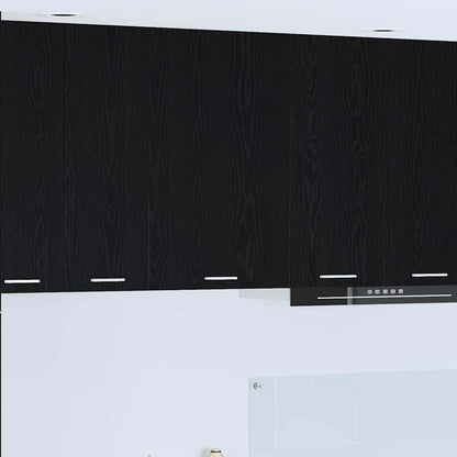 Armadio pensile con porta Rovere Nero e Bianco 50 x 31 x 80 cm | homemem39