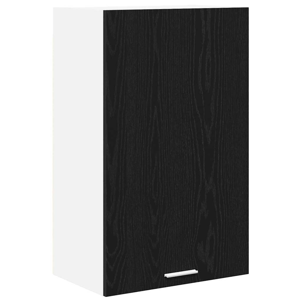 Armadio pensile con porta Rovere Nero e Bianco 50 x 31 x 80 cm | homemem39