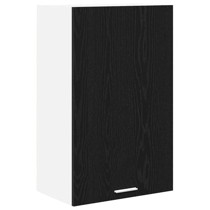 Armadio pensile con porta Rovere Nero e Bianco 50 x 31 x 80 cm