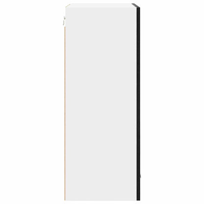 Armadio pensile con porta Rovere Nero e Bianco 50 x 31 x 80 cm