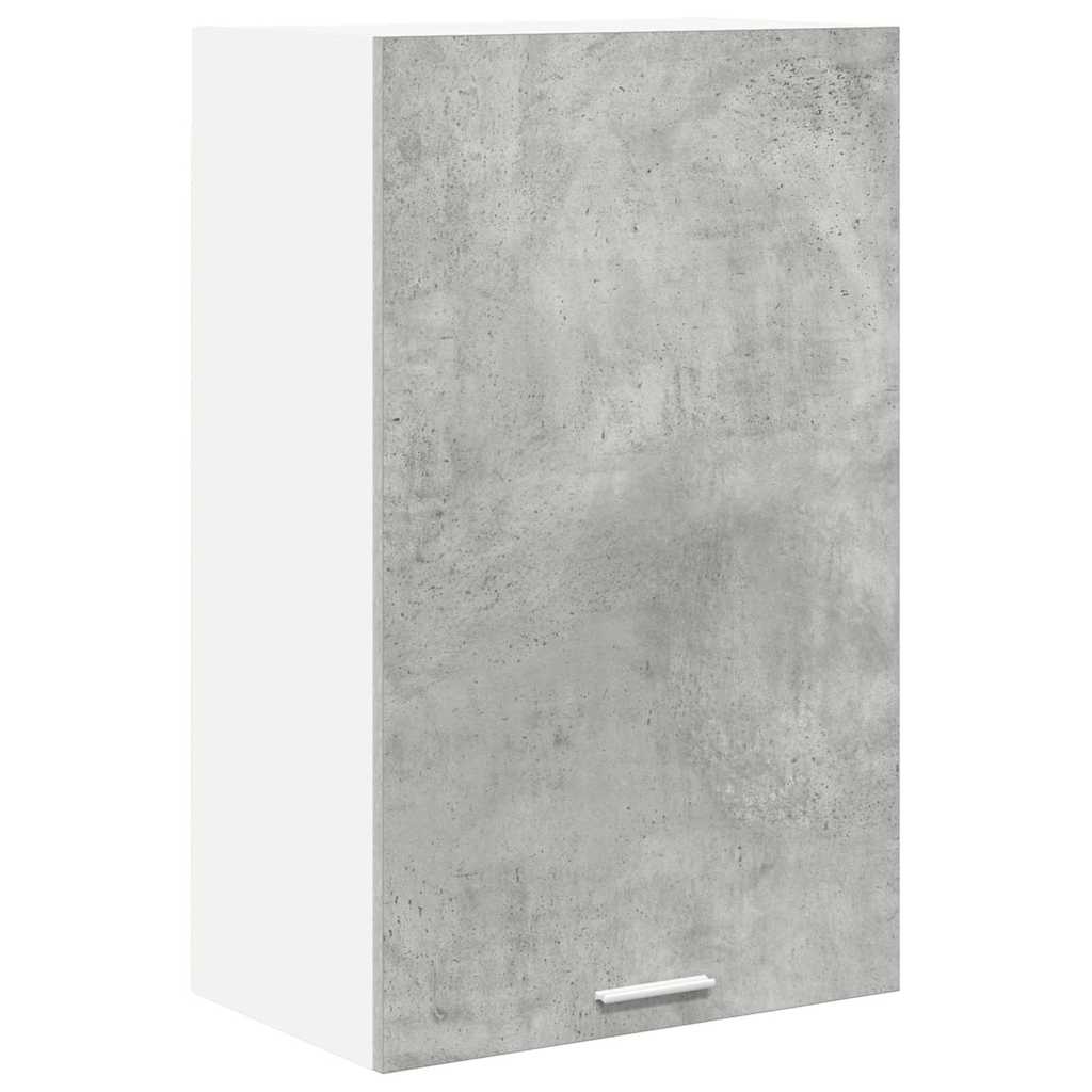 Armadio pensile Grigio Cemento e Bianco 50 x 31 x 80 cm
