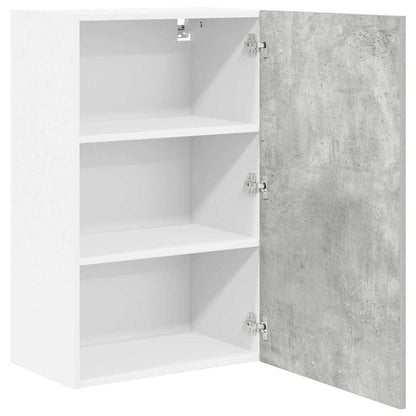 Armadio pensile Grigio Cemento e Bianco 50 x 31 x 80 cm | homemem39