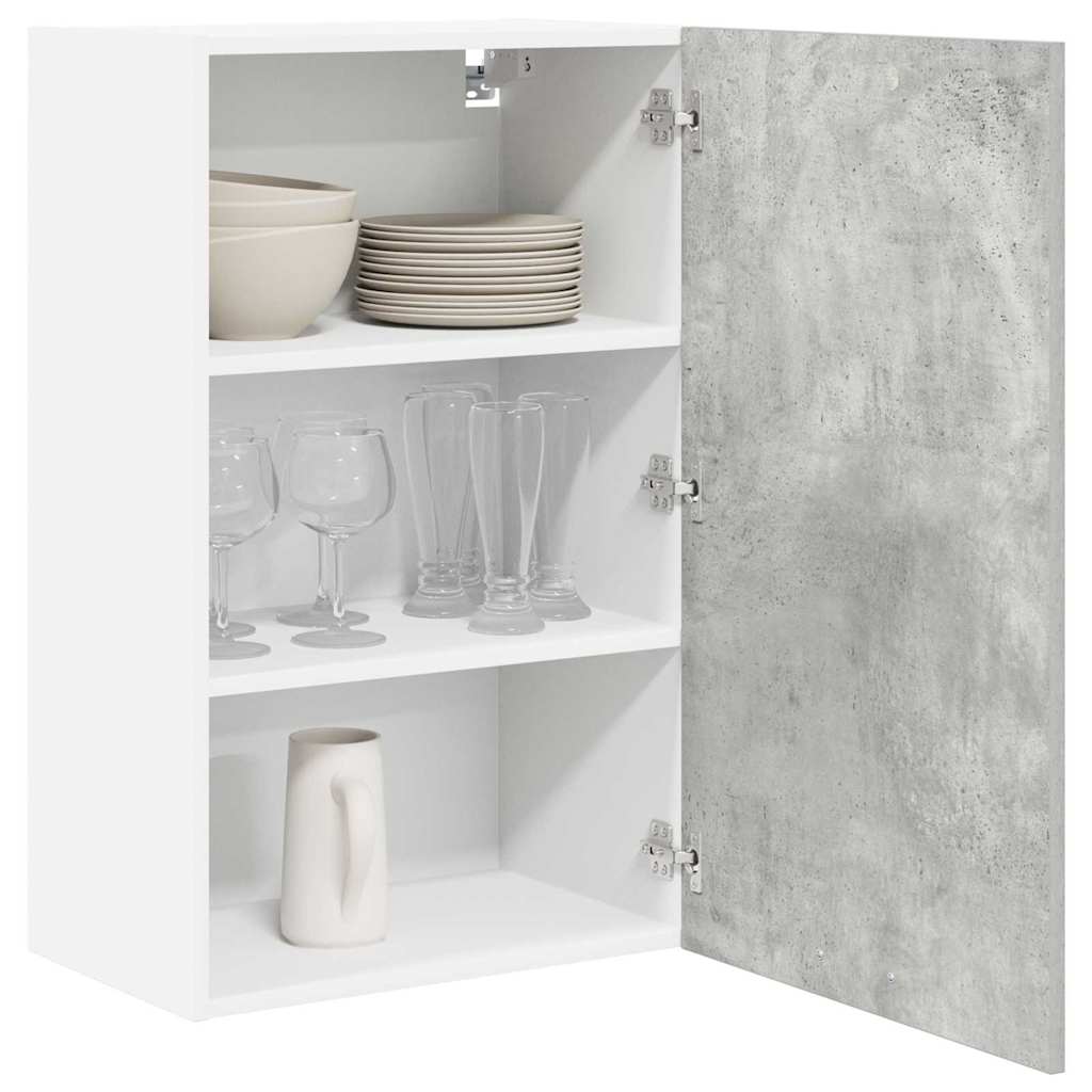 Armadio pensile Grigio Cemento e Bianco 50 x 31 x 80 cm | homemem39